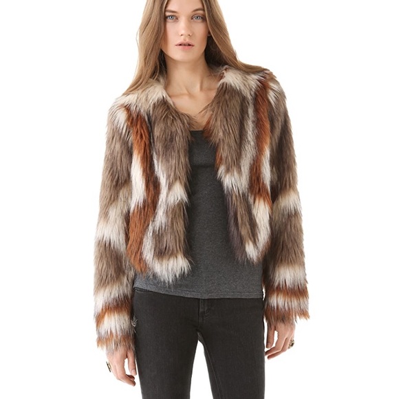 sOLD Twelfth Street by Cynthia Vincent faux fur jacket - Picture 7 of 10